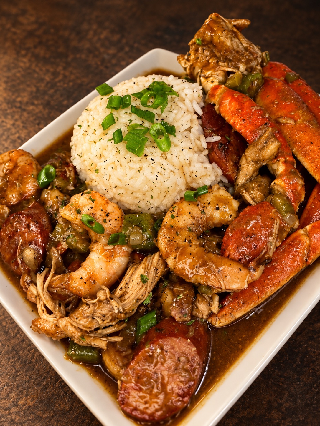 Seafood gumbo by Juicy Jay